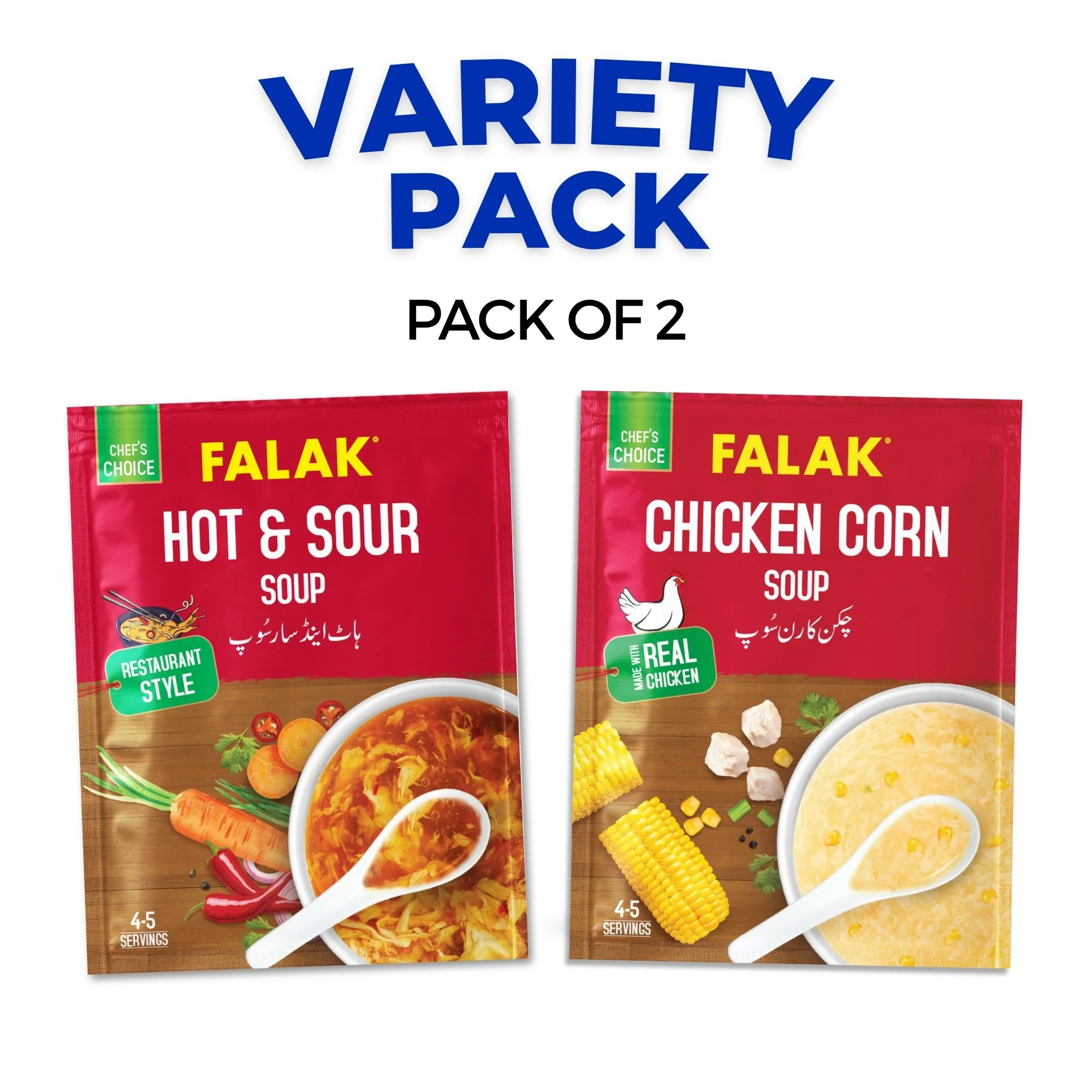 Hot & Sour + Chicken Corn Soup Bundle